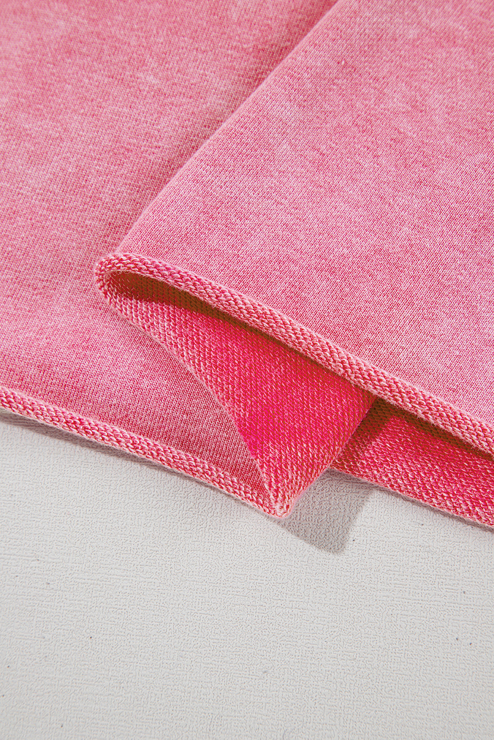 Sachet Pink Mineral Wash Raw Edge Ruffle Mini Dress Mini Dresses JT's Designer Fashion