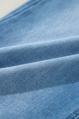 Myosotis High Rise Shift Slit Leg Straight Jeans Jeans JT's Designer Fashion