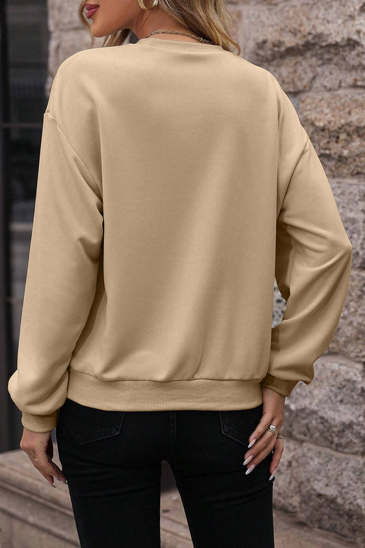 Khaki WINNER Steer Head Graphic Sweatshirt Graphic Sweatshirts JT's Designer Fashion