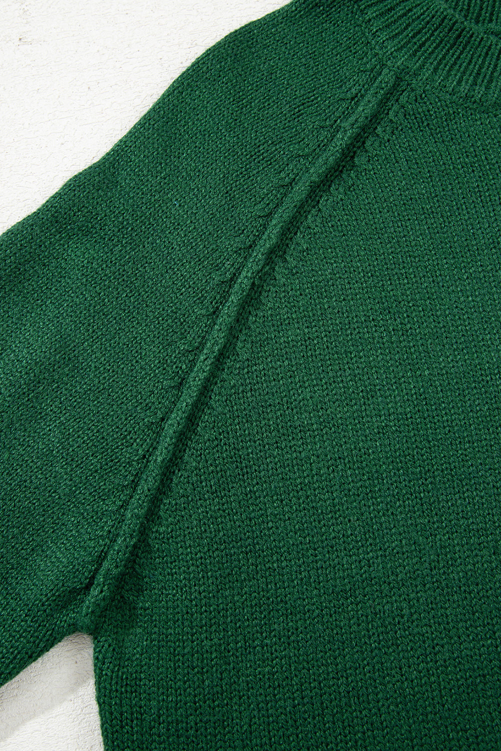 Evergreen Raglan Sleeve Crew Neck Sweater Sweaters JT's Designer Fashion