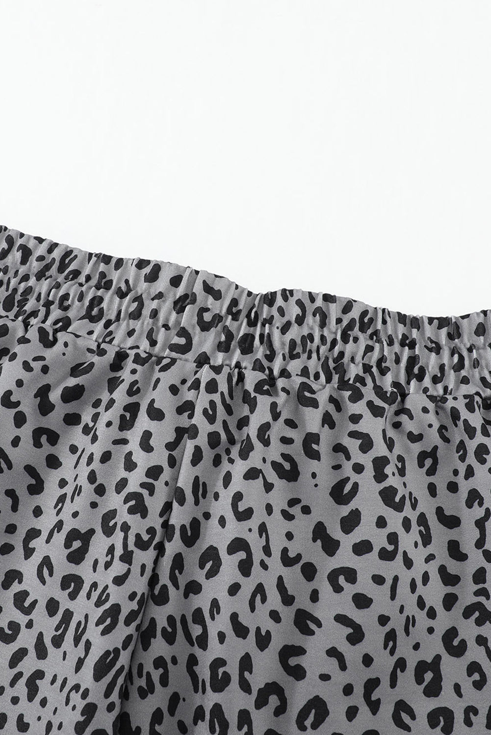 Gray Breezy Leopard Joggers Pants & Culotte JT's Designer Fashion