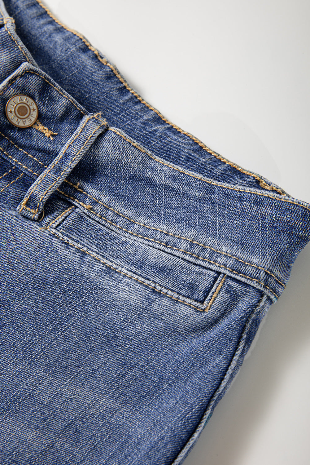 Ashleigh Blue Mineral Wash High Waist Bell Bottom Crop Jeans Jeans JT's Designer Fashion