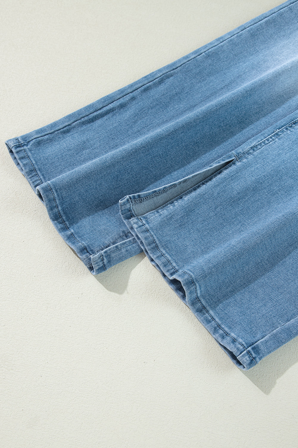 Myosotis High Rise Shift Slit Leg Straight Jeans Jeans JT's Designer Fashion