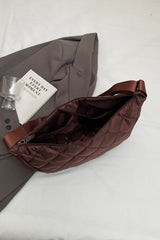 Plaid Quilted Adjustable Strap Crossbody Bag Shoulder Bags JT's Designer Fashion