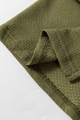 Guacamole Green Hooded Side Split Open Kimono with Pocket Kimonos JT's Designer Fashion
