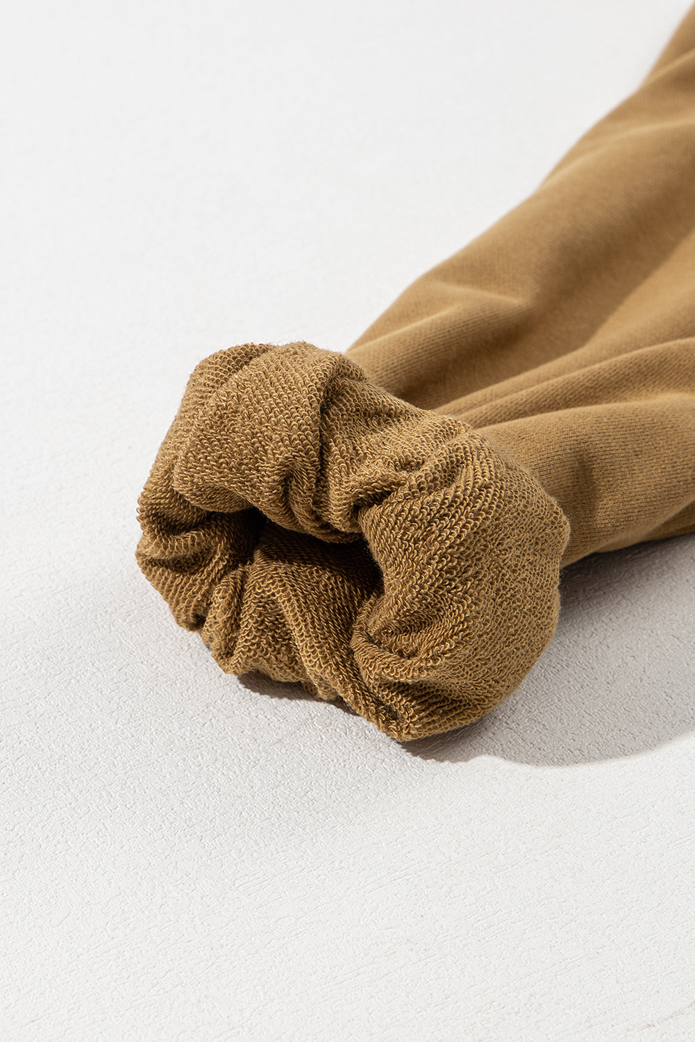 Brown Solid Kangaroo Pocket Half Zipper Oversized Hoodie Sweatshirts & Hoodies JT's Designer Fashion