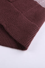 Open Front Colorblock Cardigan with Pockets Sweaters & Cardigans JT's Designer Fashion