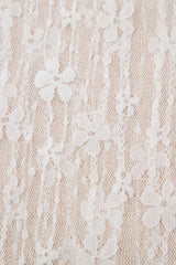 White Sheer Floral Lace Long Sleeve Slim Fit Top Long Sleeve Tops JT's Designer Fashion