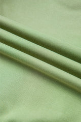 Mist Green Solid Patchwork Sleeve Round Neck Sweatshirt Sweatshirts & Hoodies JT's Designer Fashion