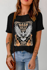 Black Vintage NASHVILLE 1982 Music City Graphic Tee Graphic Tees JT's Designer Fashion