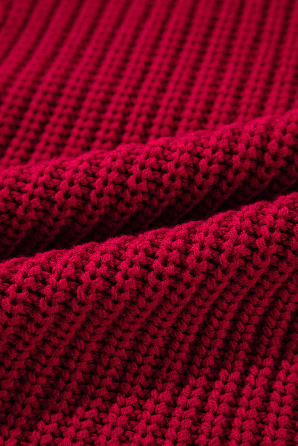 Racing Red Off-the-shoulder Knit Sweater Sweaters JT's Designer Fashion