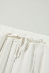 Beige Plain Cargo Pockets High Waist Casual Sweatpants Pants & Culotte JT's Designer Fashion