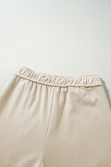 Apricot Loop Drawstring Casual Wide Leg Pants Pants & Culotte JT's Designer Fashion
