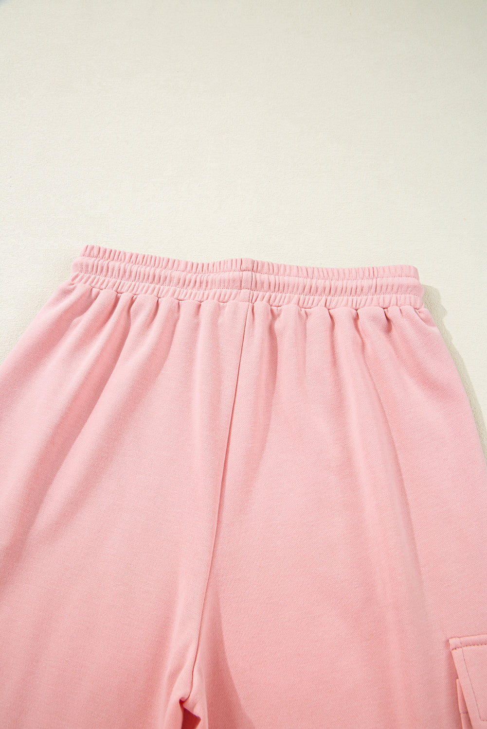 Apricot Pink Half Sleeve T-Shirt & Cargo Sweatpants Set Pant Sets JT's Designer Fashion