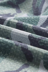 Green Long Sleeve Camo Print Oversize Hoodie Sweatshirts & Hoodies JT's Designer Fashion