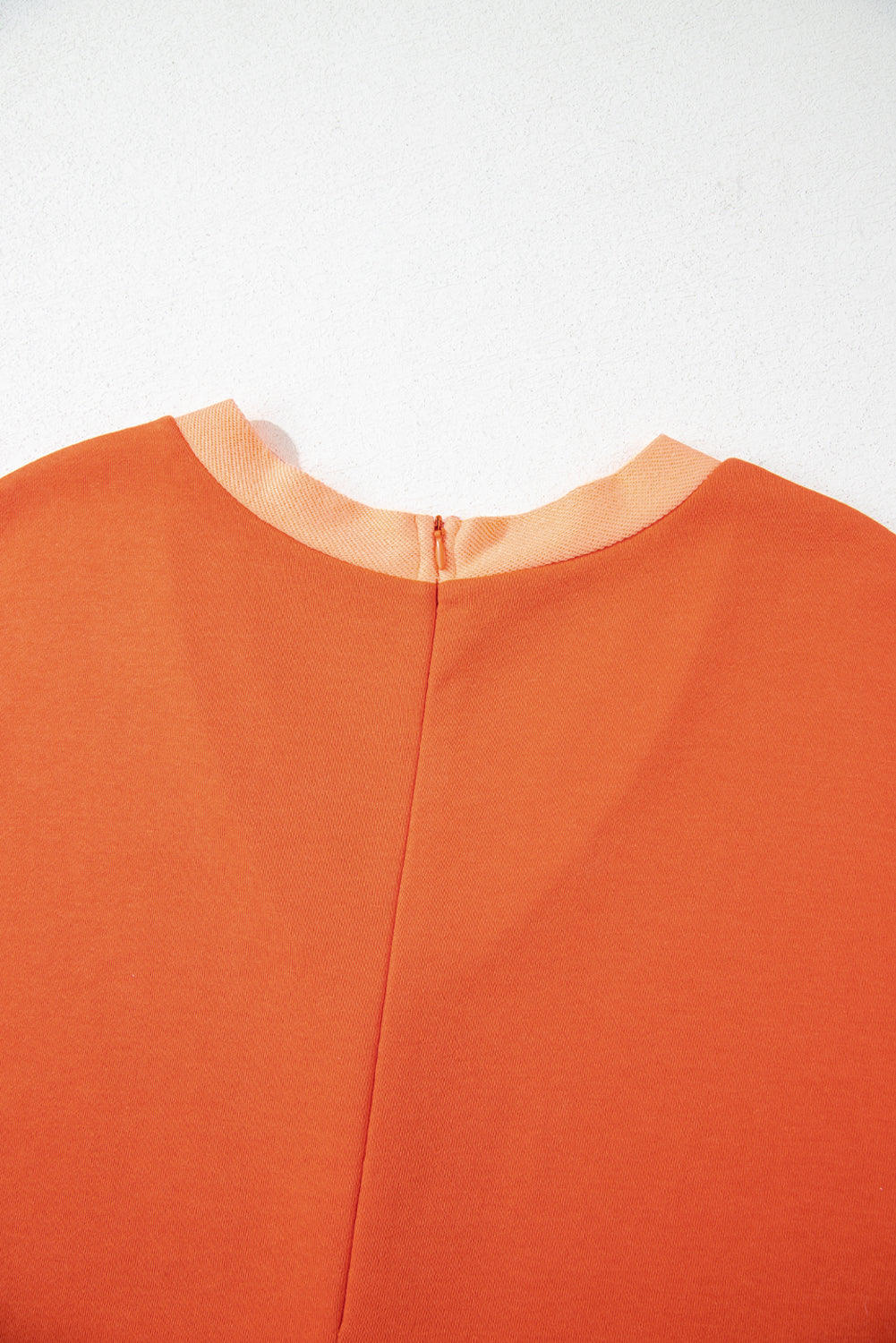 Russet Orange Two-tone Short Sleeve V Neck Patched Pocket Loose Romper Jumpsuits & Rompers JT's Designer Fashion