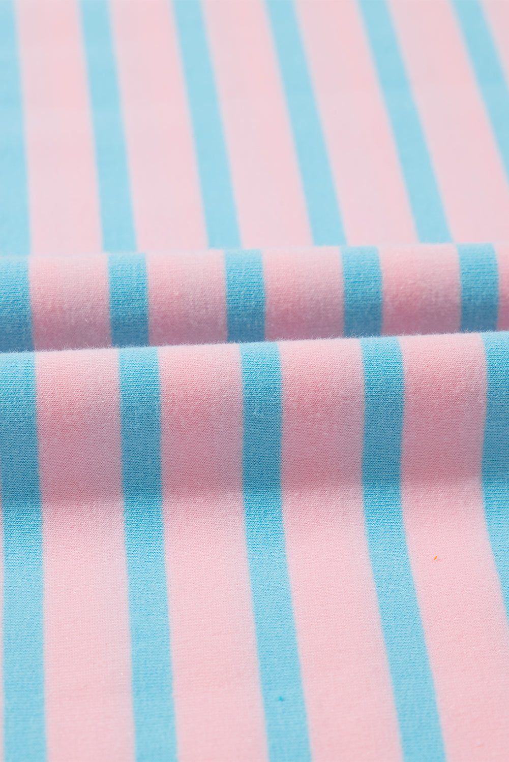 Pink Stripe Color Block Loose Fit Two Piece Shorts Set Short Sets JT's Designer Fashion