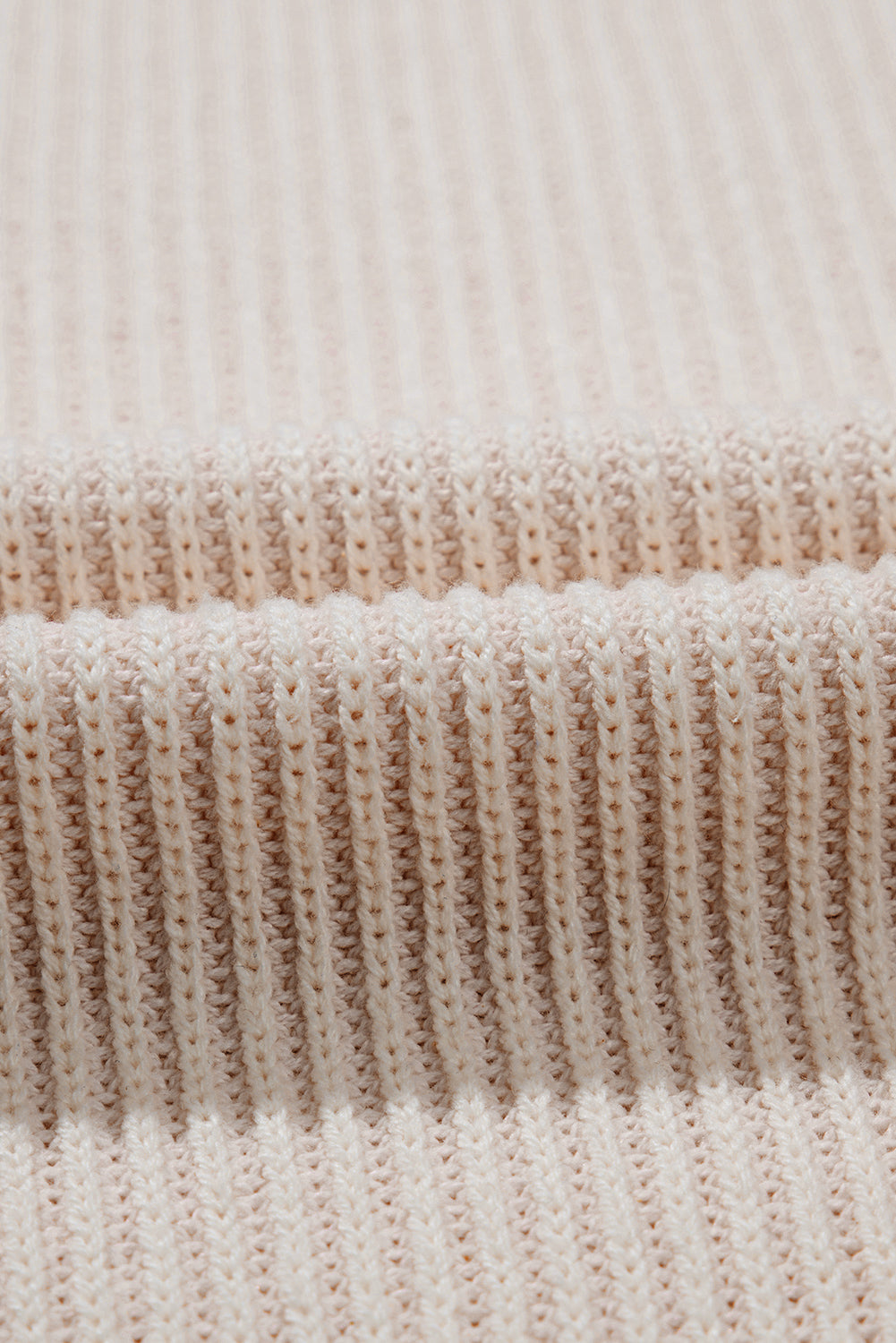 Brown Stripe Plus Size Contrast Trim Crew Neck Rib Knit Drop Shoulder Sweater Plus Size Sweaters & Cardigans JT's Designer Fashion