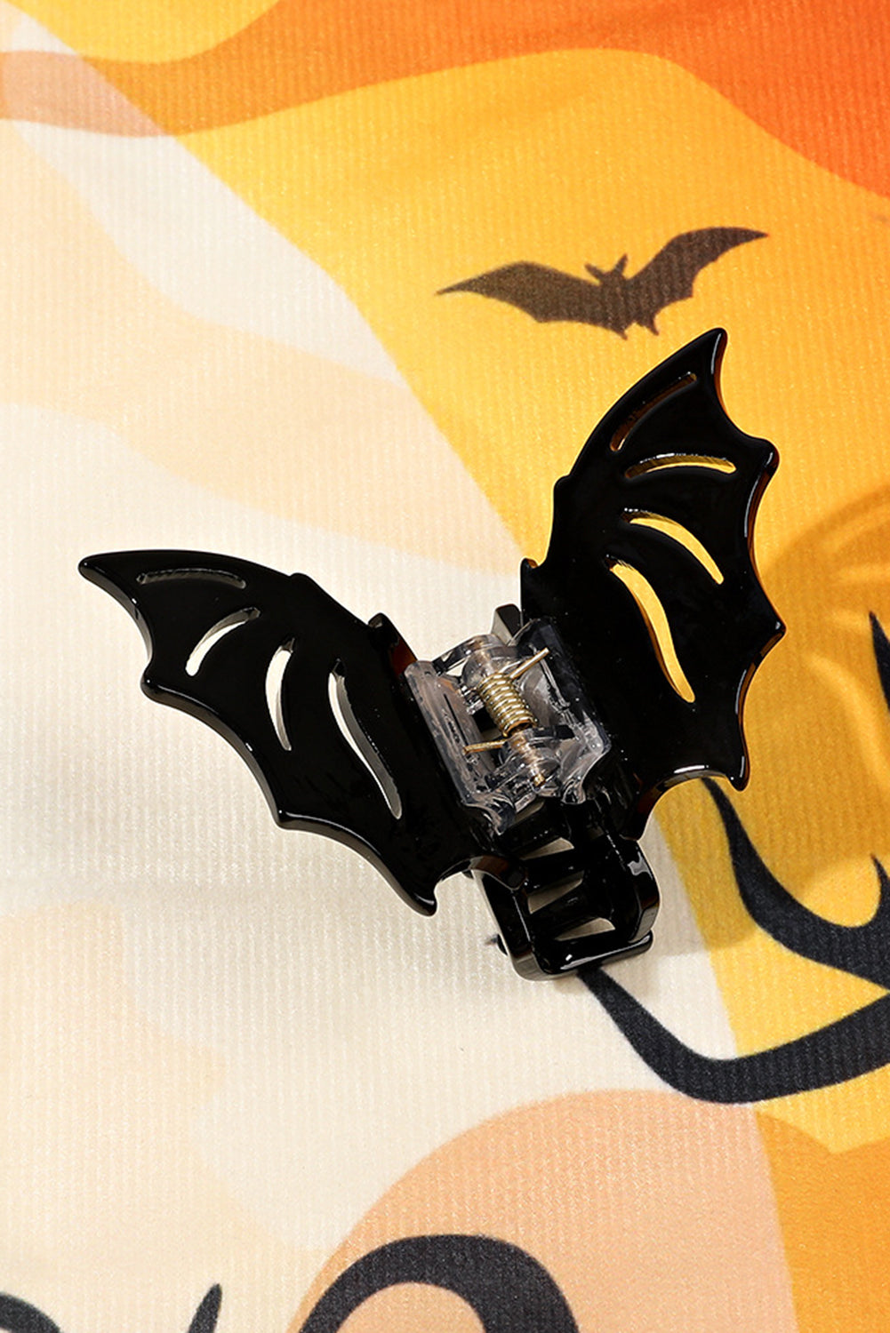 Black Halloween Bat Shape Hair Claw Clip Headwear JT's Designer Fashion