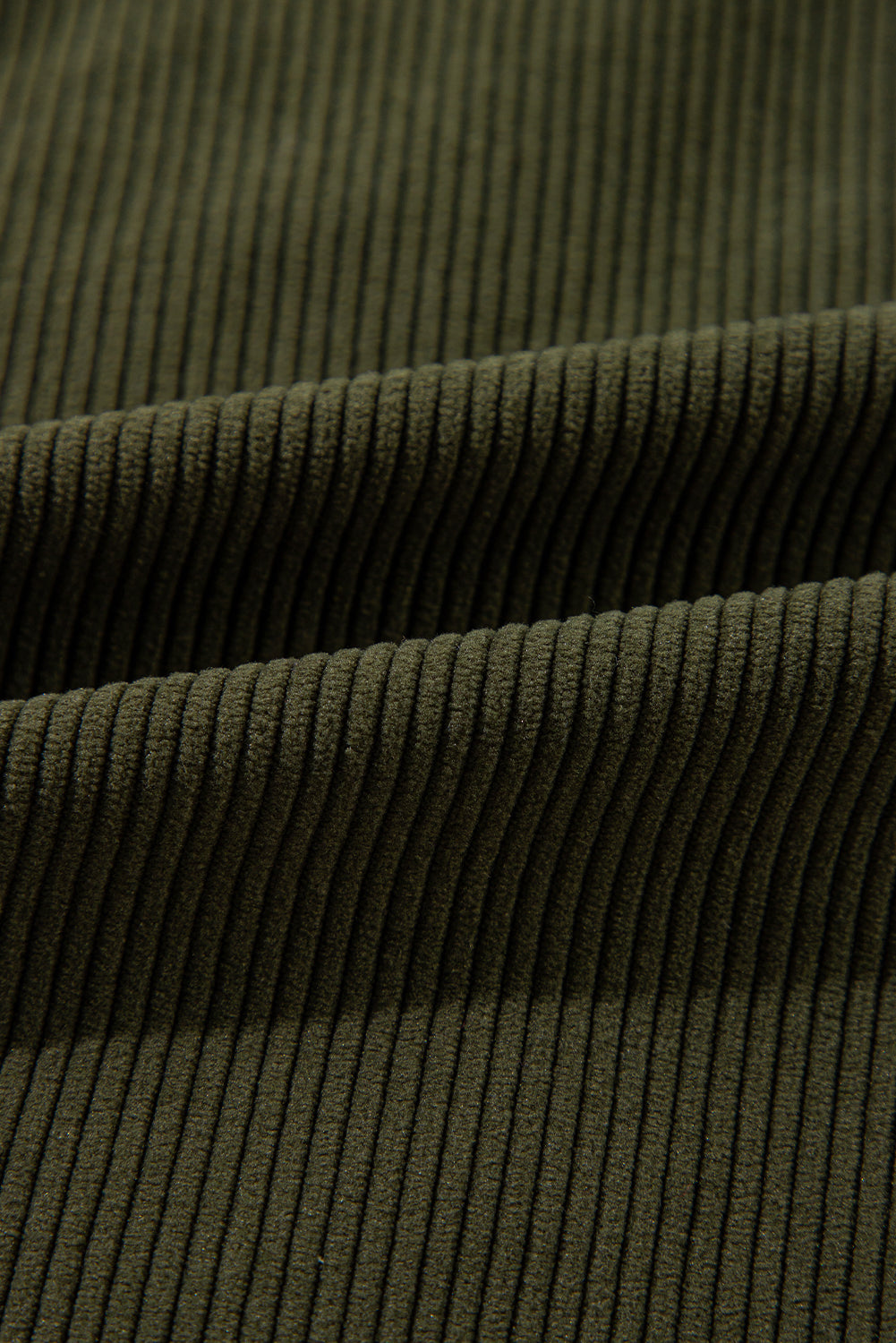 Mist Green Corduroy Fleece Patchwork Buttoned Bomber Jacket Jackets JT's Designer Fashion
