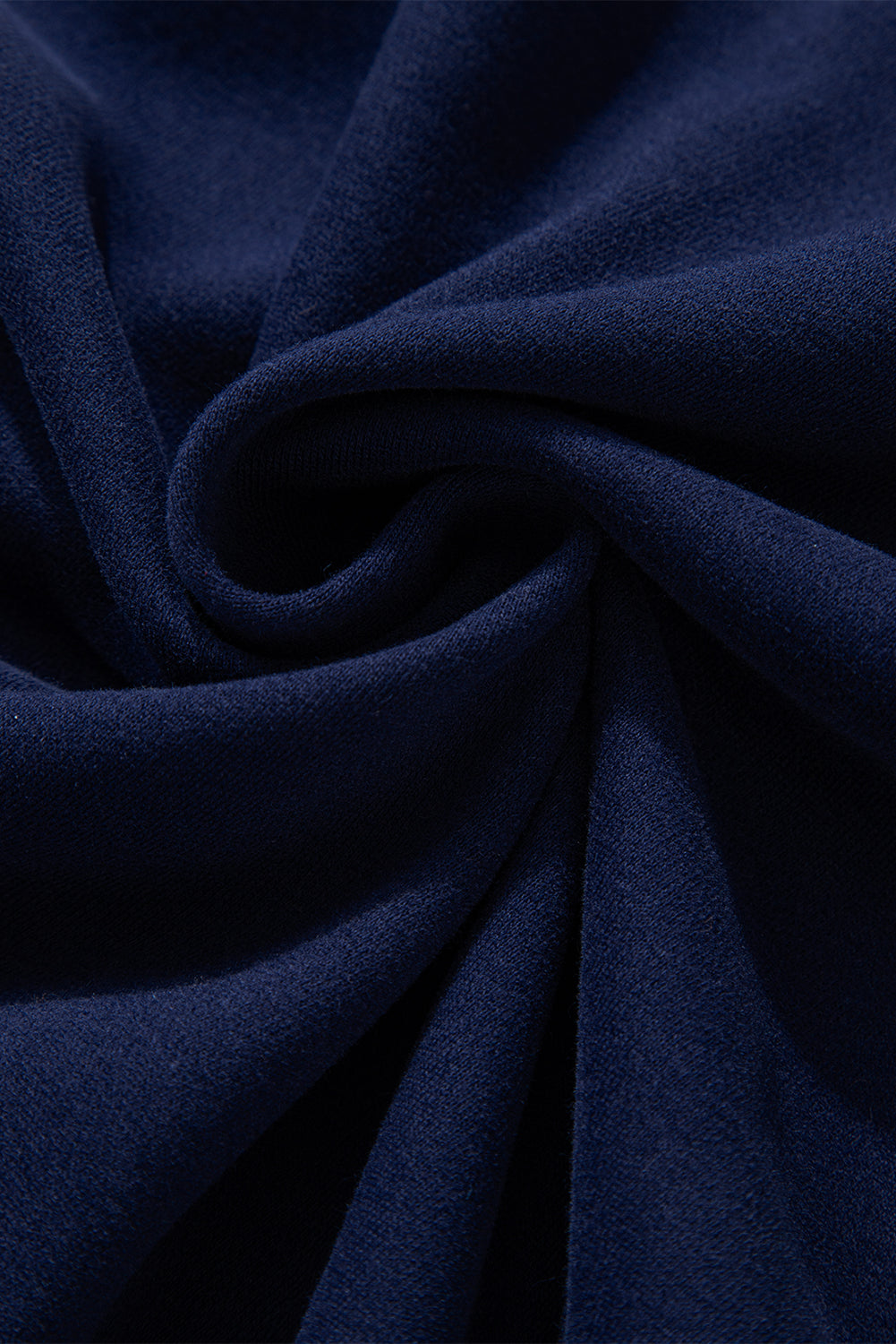 Navy Blue Solid Color Fleece Lined Zip up Hoodie Sweatshirts & Hoodies JT's Designer Fashion