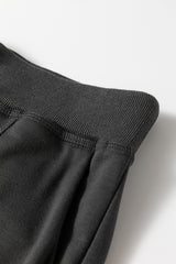 Carbon Grey Cargo Pockets Drawstring Sweatpants Pants & Culotte JT's Designer Fashion