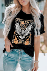 Black Vintage NASHVILLE 1982 Music City Graphic Tee Graphic Tees JT's Designer Fashion