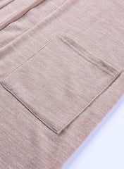 Pink Tunic Back Open Front Cardigan with Pockets Sweaters & Cardigans JT's Designer Fashion
