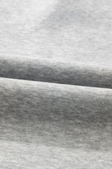 Light Grey Fleece Lined Half Zipper Kangaroo Pockets Loose Hoodie Sweatshirts & Hoodies JT's Designer Fashion
