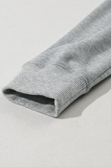 Light Grey Solid Color Fleece Lined Drawstring Hoodie with Pocket Sweatshirts & Hoodies JT's Designer Fashion