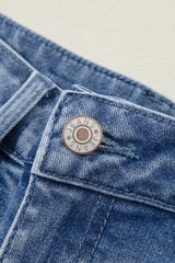 Ashleigh Blue Acid Wash Distressed Wide Leg High Waist Jeans Jeans JT's Designer Fashion