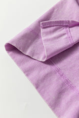 Wisteria Mineral Wash Pocketed T-shirt Long Dress T Shirt Dresses JT's Designer Fashion