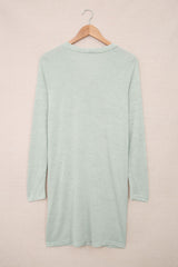 Solid Color Open-Front Buttons Cardigan Sweaters & Cardigans JT's Designer Fashion