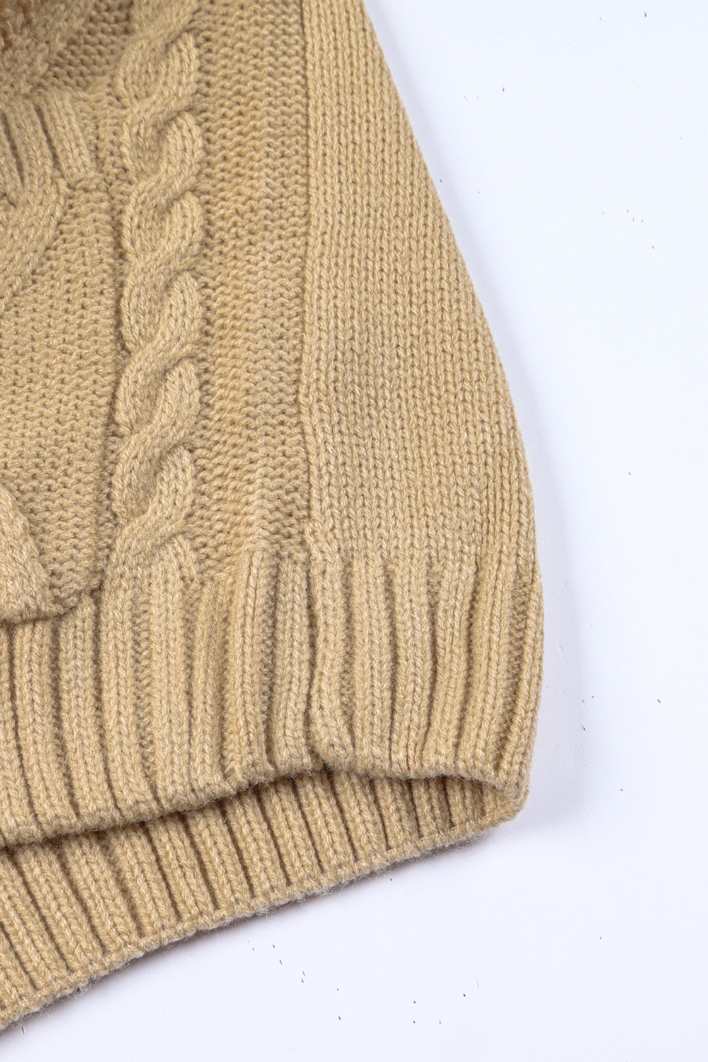 Beige Front Pockets Buttons Textured Cardigan Sweaters & Cardigans JT's Designer Fashion