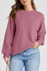 Valerian Plain Drop Shoulder Crewneck Pullover Sweatshirt Sweatshirts & Hoodies JT's Designer Fashion