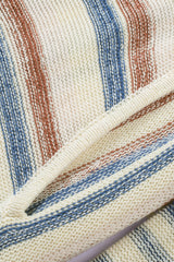 Multicolor Striped Knit Kangaroo Pocket Hooded Sweater Sweaters & Cardigans JT's Designer Fashion