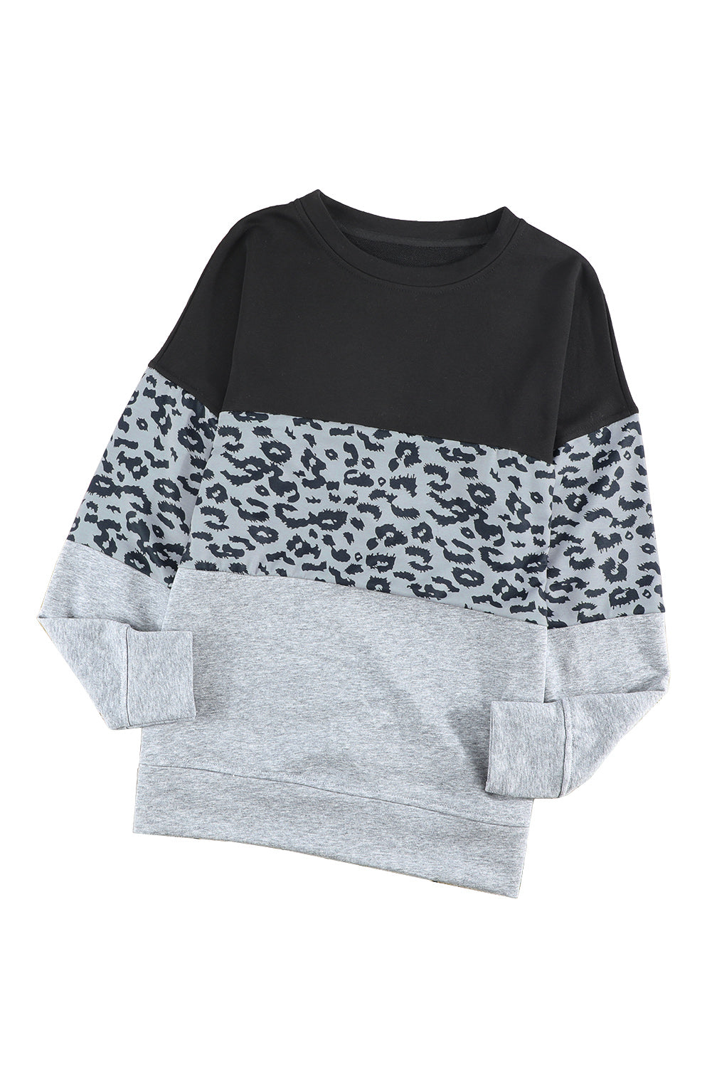Colorblock Contrast Stitching Sweatshirt with Slits Sweatshirts & Hoodies JT's Designer Fashion