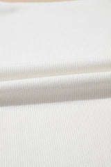 White Swiss Dot Mesh Long Sleeve Square Neck Slim Top Long Sleeve Tops JT's Designer Fashion