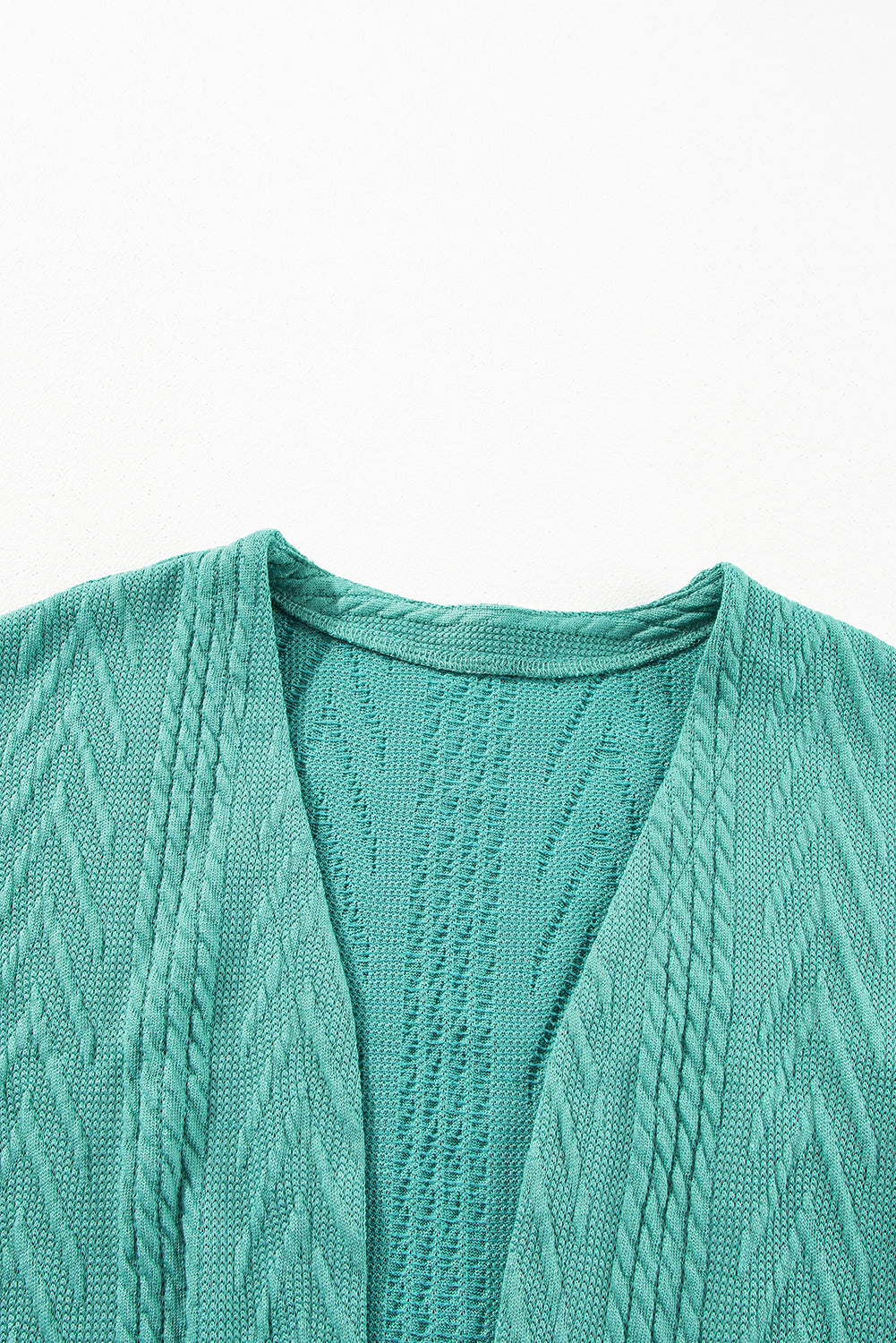Canton Solid Textured Open Front Cardigan with Pocket Cardigans JT's Designer Fashion