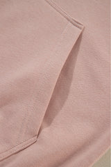 Fushia Solid Color Rivet Stud Raglan Sleeve Hoodie with Pocket Sweatshirts & Hoodies JT's Designer Fashion