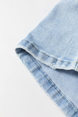 Beau Blue Vintage Light Wash Distressed Flare Jeans Jeans JT's Designer Fashion