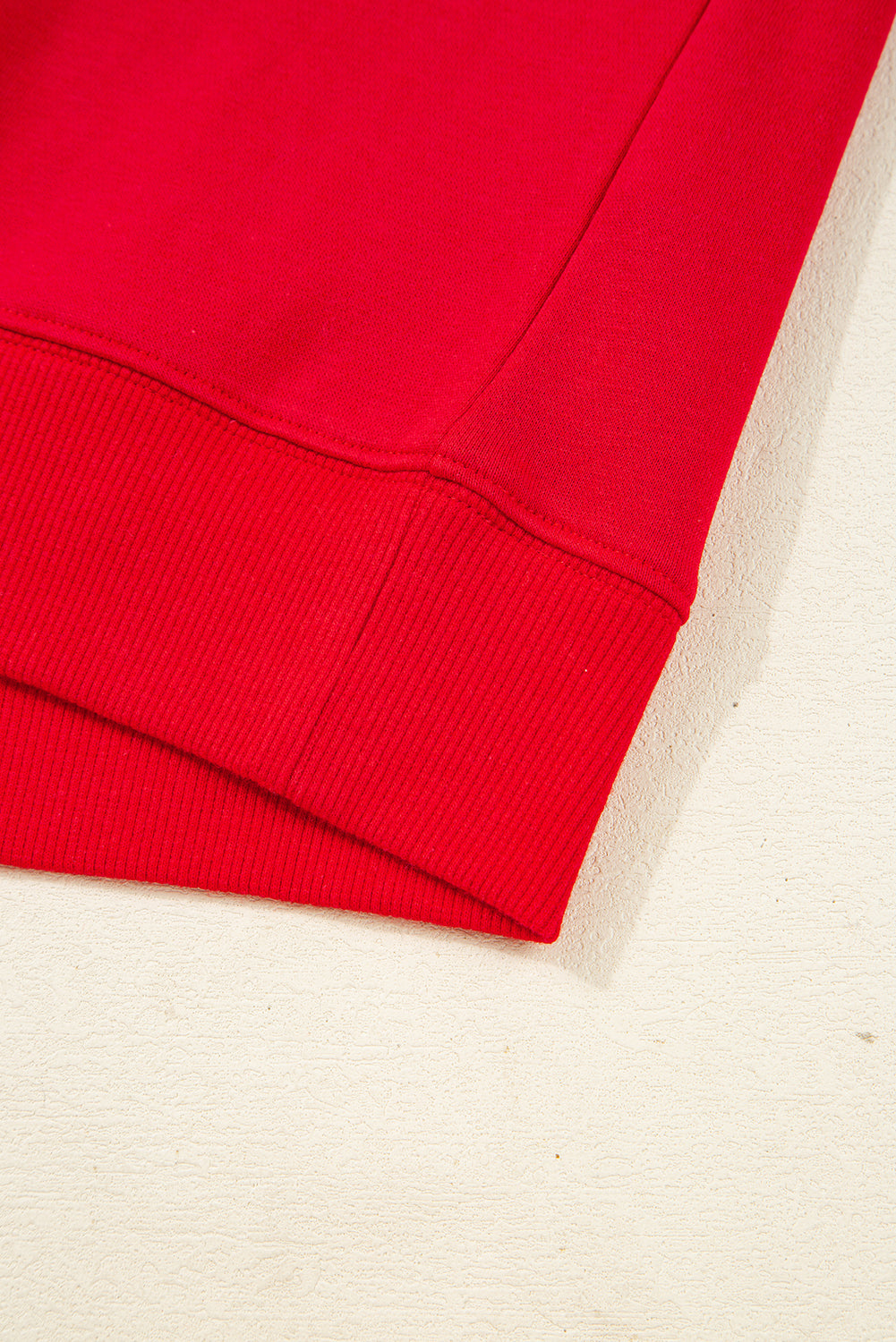 Fiery Red Varsity Striped Sleeve Drop Shoulder Sweatshirt and Short Set Short Sets JT's Designer Fashion