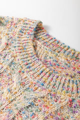 Multicolour Colorful Confetti Wool Ball Knitted Sweater Sweaters JT's Designer Fashion