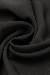 Black Ruffle Sleeve V Neck Frilled Shift Dress Mini Dresses JT's Designer Fashion