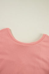 Pale Chestnut Bowknot Dewback Round Neck Sweatshirt Sweatshirts & Hoodies JT's Designer Fashion
