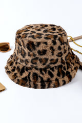 Thai Curry Leopard Plush Wide Brim Winter Fishman Hat Hats & Caps JT's Designer Fashion