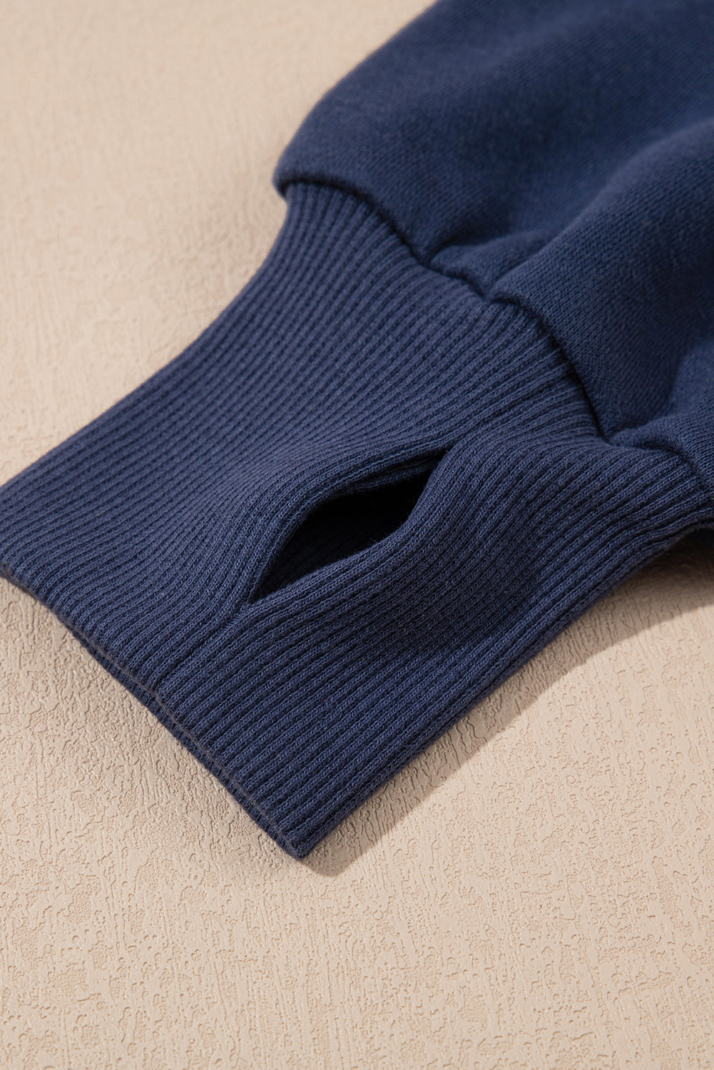 Yellow Color Block Thumbhole Sleeve Drop Shoulder Sweatshirt Sweatshirts & Hoodies JT's Designer Fashion
