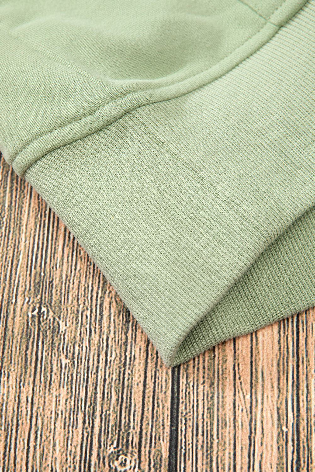 Smoke Green Quarter Zip Stand Neck Kangaroo Pocket Sweatshirt Sweatshirts & Hoodies JT's Designer Fashion