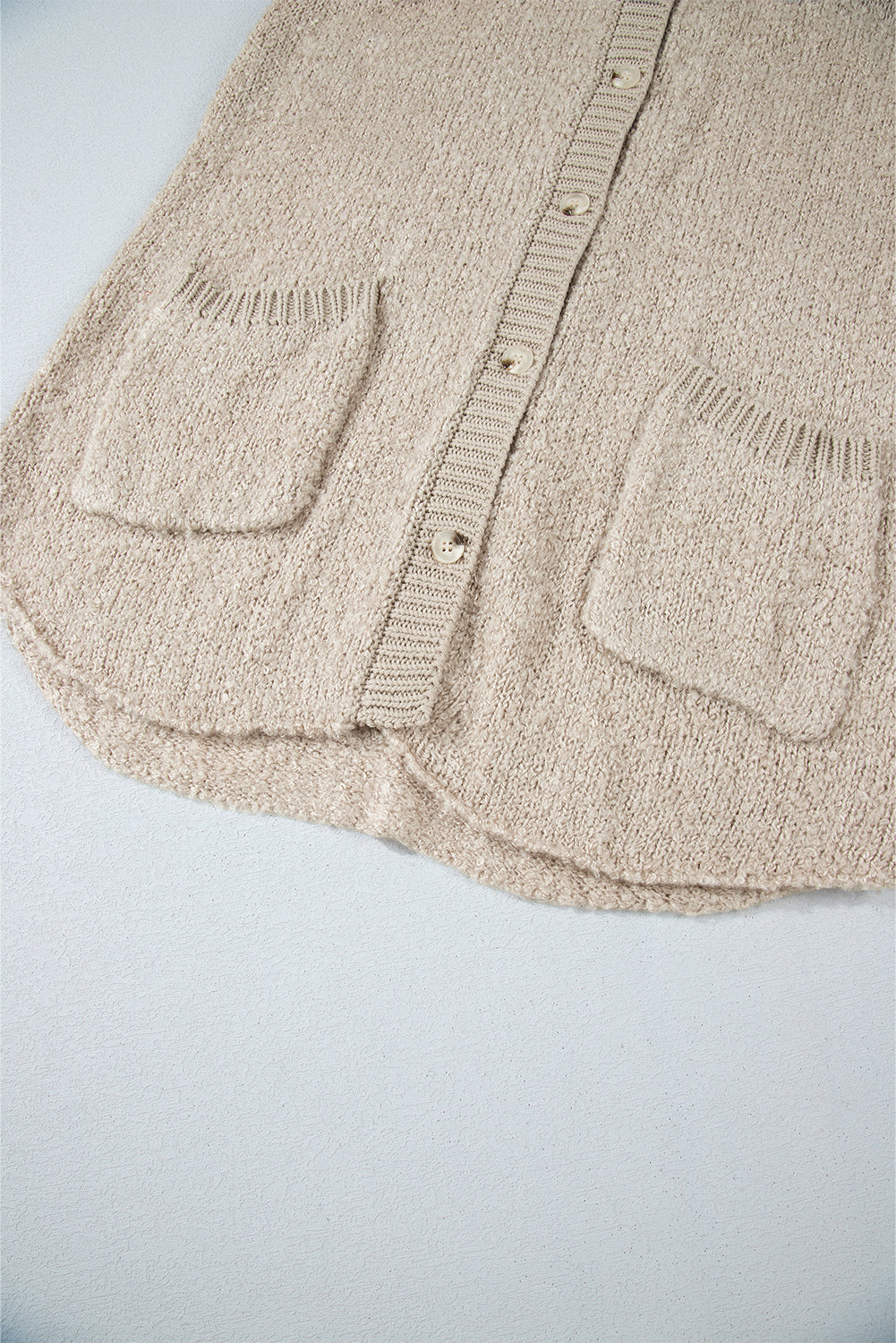 Jet Stream Collared Drop Shoulder Button Up Cardigan with Pocket Cardigans JT's Designer Fashion