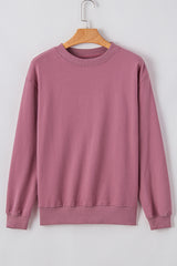 Valerian Plain Drop Shoulder Crewneck Pullover Sweatshirt Sweatshirts & Hoodies JT's Designer Fashion